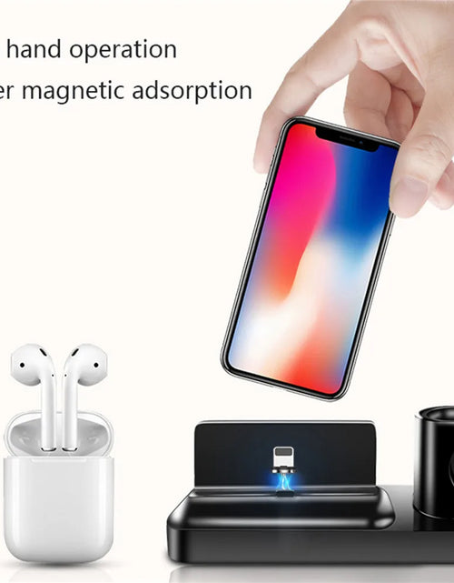 Load image into Gallery viewer, 3 in 1 Magnetic Charging Dock Fast Charging Qi Wireless Charger Stand
