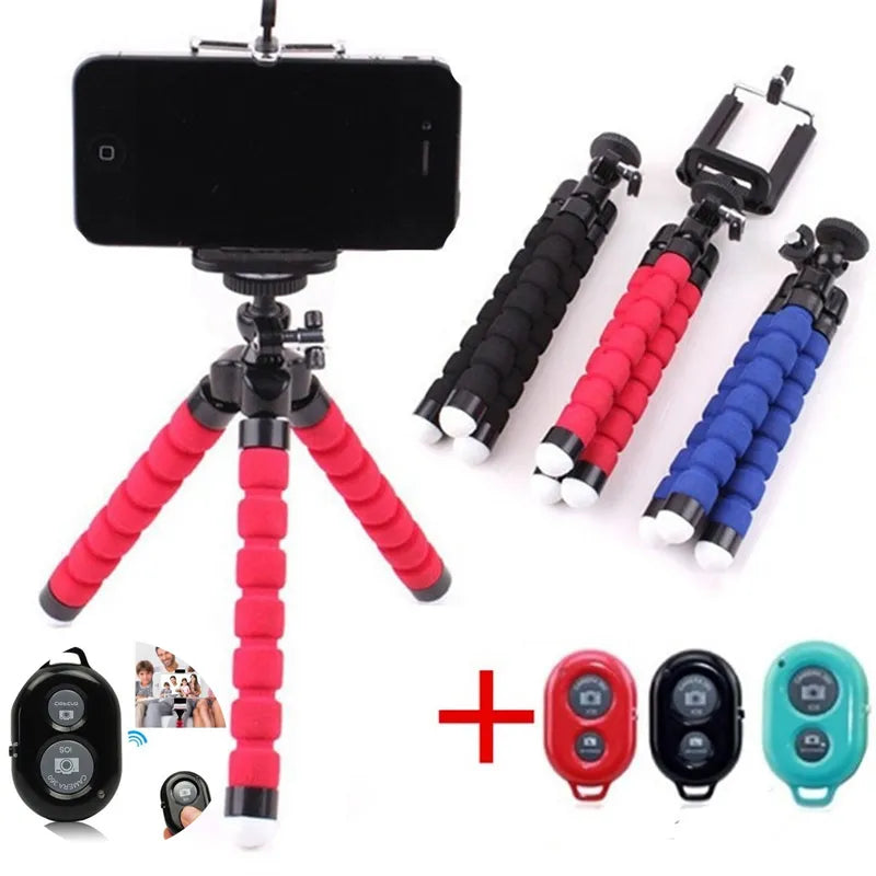 Mobile Phone Holder Flexible Octopus Tripod Bracke