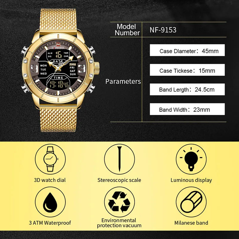 NAVIFORCE Men Watch Top Luxury Brand