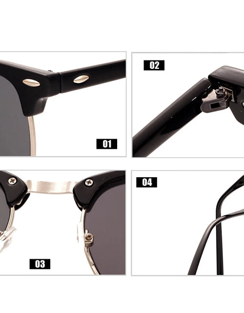 Load image into Gallery viewer, LeonLion  Polarized Semi-Rimless Sunglasses
