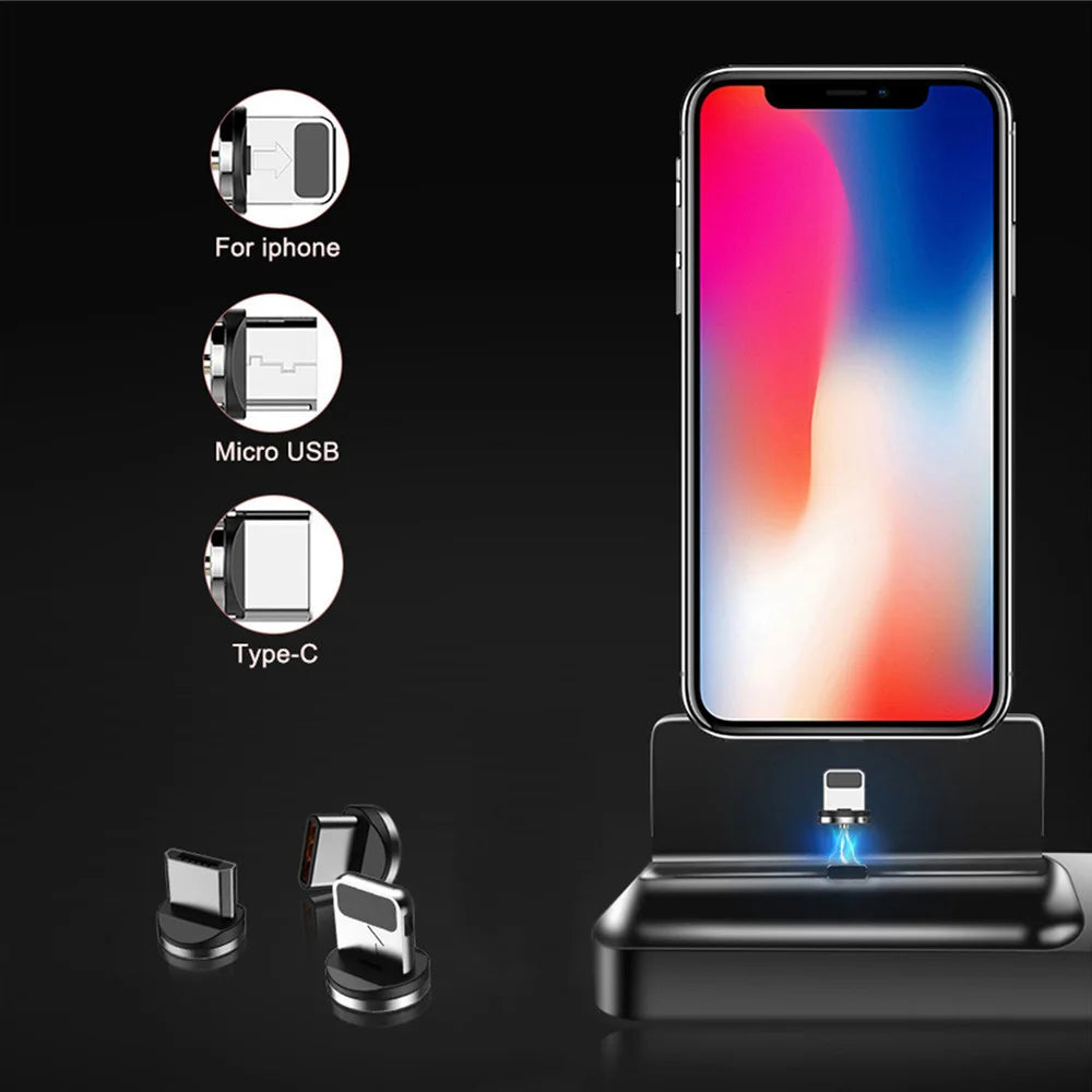 3 in 1 Magnetic Charging Dock Fast Charging Qi Wireless Charger Stand