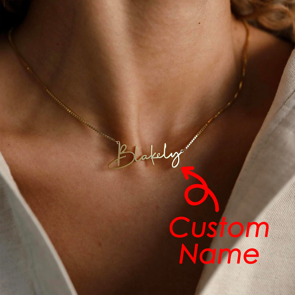 Custom Name Pendant Necklace