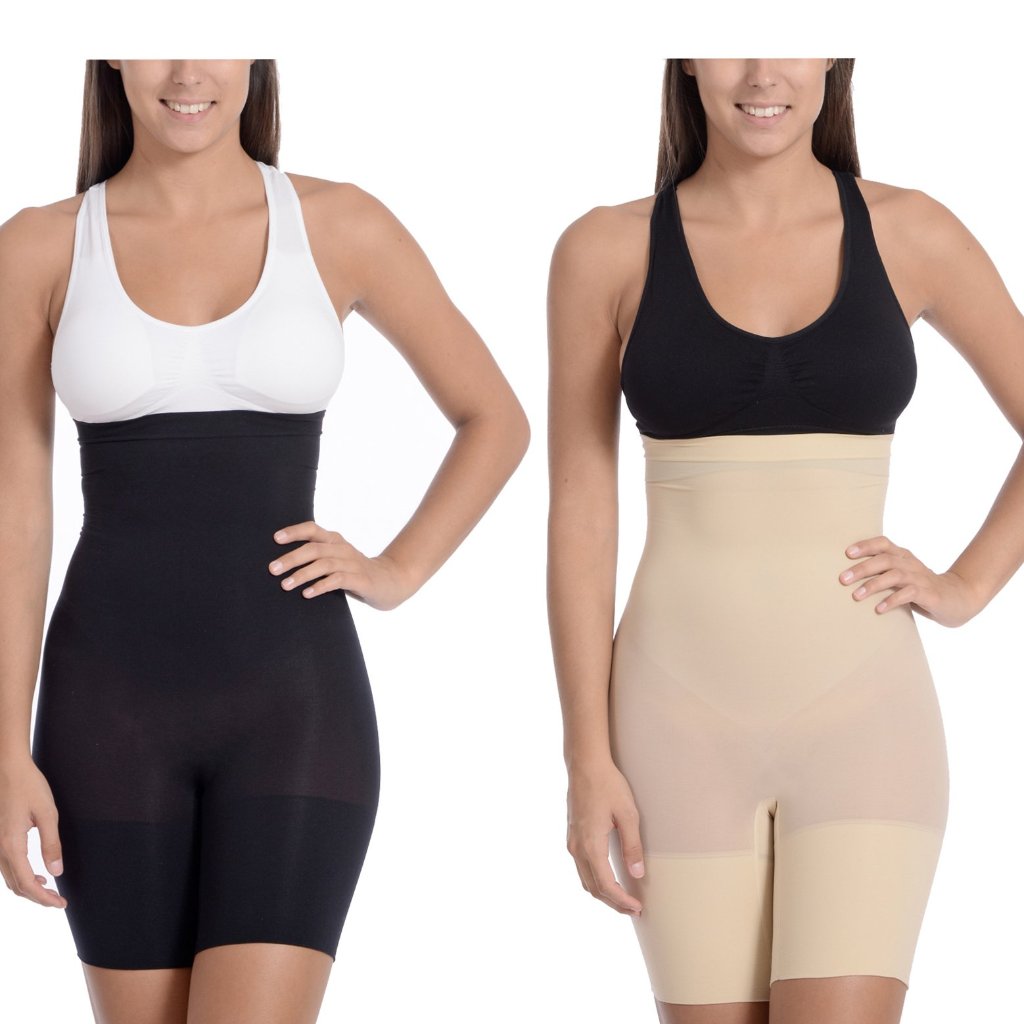 Hi Waist Shaper With Extra Long Boy Leg 2 Pack