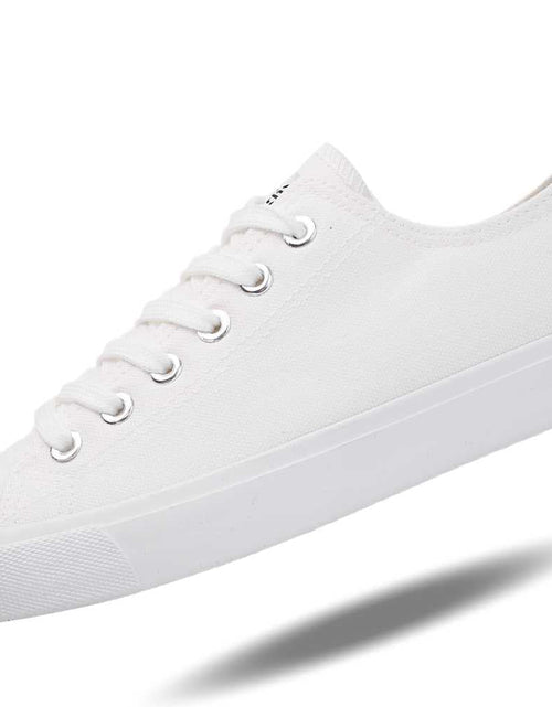 Load image into Gallery viewer, Retro Low Top All White Casual Summer Sneaker
