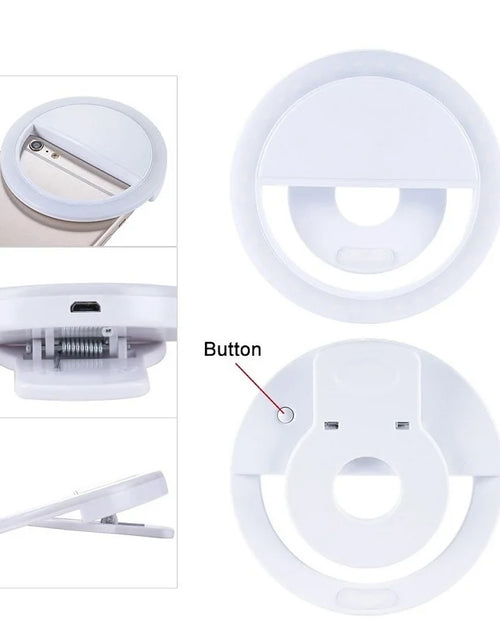 Load image into Gallery viewer, USB Charge LED Selfie Ring Light
