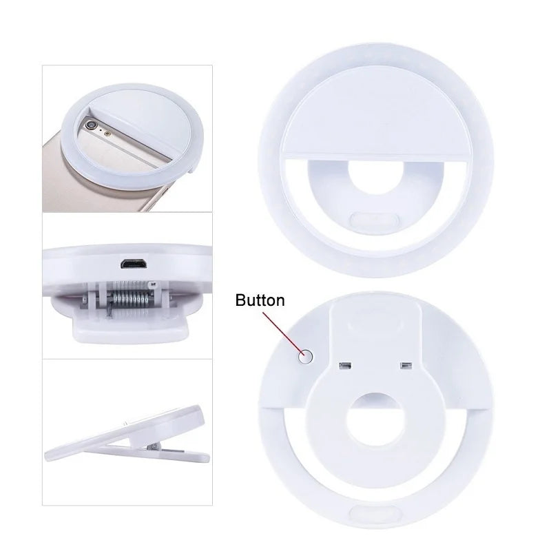 USB Charge LED Selfie Ring Light