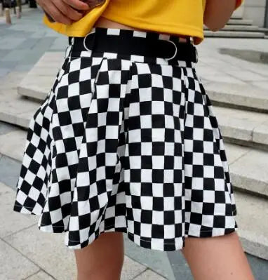 Load image into Gallery viewer, Pleated Checkerboard Skirts
