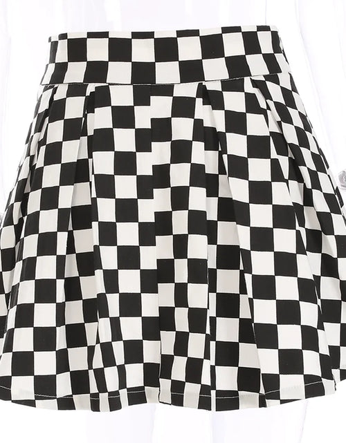 Load image into Gallery viewer, Pleated Checkerboard Skirts
