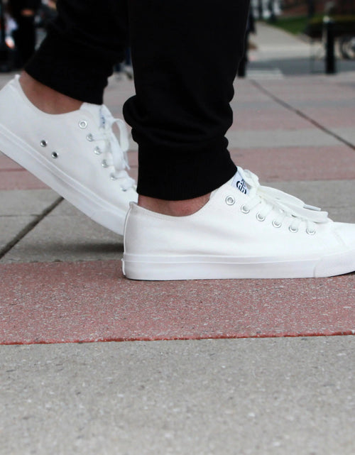 Load image into Gallery viewer, Retro Low Top All White Casual Summer Sneaker
