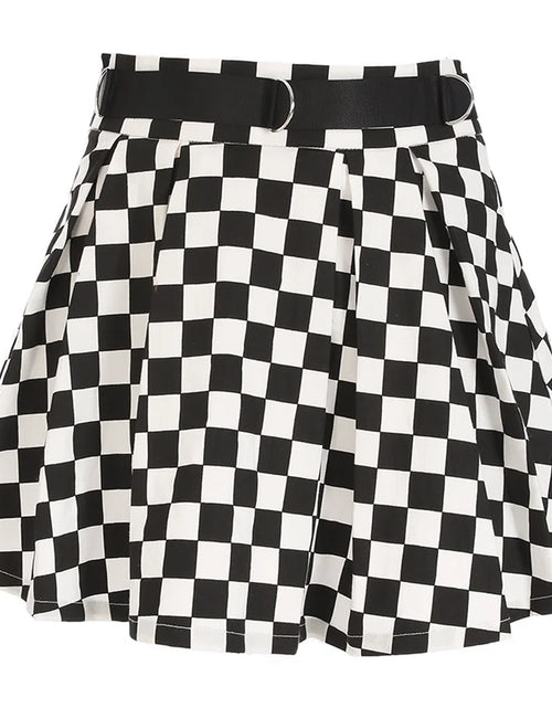 Load image into Gallery viewer, Pleated Checkerboard Skirts
