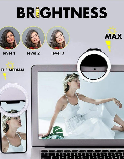 Load image into Gallery viewer, USB Charge LED Selfie Ring Light
