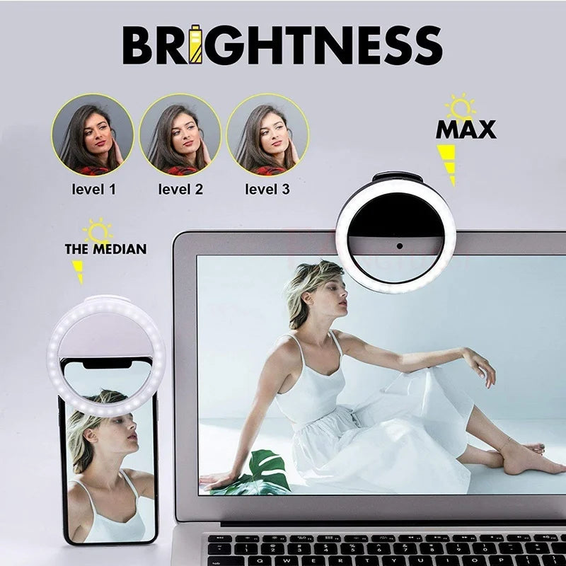 USB Charge LED Selfie Ring Light